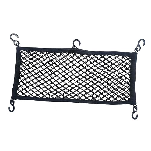 harayaa Zusammenklappbares Trolley Netz, Frachtnetz, Verstellbar mit Metallhaken, Elastisches Camping Carts Netz, Wagon Frachtnetz für Spielzeug Und Snacks, W, 30 cm x 70 cm von harayaa