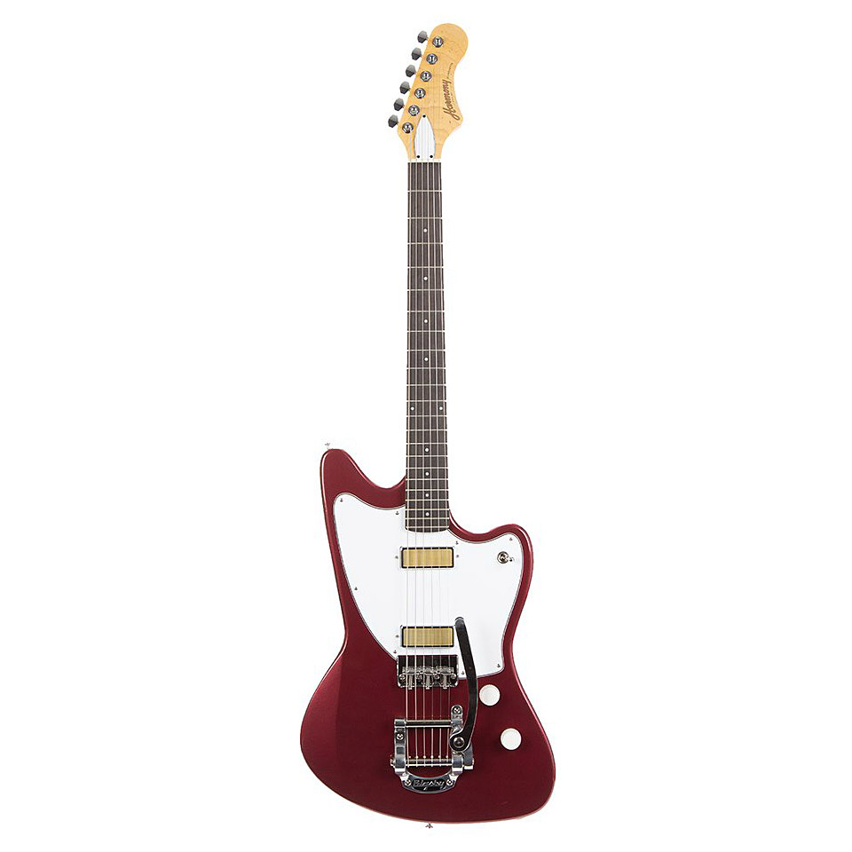 Harmony Standard Series Silhouette Bigsby Burgundy E-Gitarre von harmony