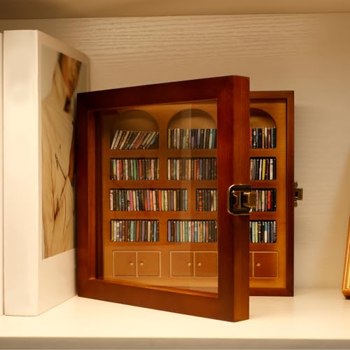Harupink Mini Bücherregal für Ängste,Miniatur Bücherregal Möbel mit 200 Kleine Buchornamente,Naturholzdesign,Stressabbauendes Geschenk für Bücherliebhaber Dekoratives Anti-Angst-Ornament(Braun) Harupink Mini Bücherregal für Ängste,Miniatur Bücherregal Möbel mit 200 Kleine Buchornamente,Naturholzdesign,Stressabbauendes Geschenk für Bücherliebhaber Dekoratives Anti-Angst-Ornament(Braun) von harupink