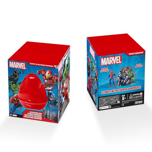 Hasbro Sorpresovo Marvel 2024 - Marvel-Ei mit Überraschungen, inkl. Figuren und faltbarem Hintergrund mit Marvel Thema, ab 5 Jahren von Hasbro