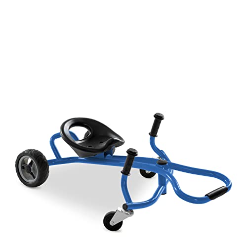 hauck Twist-it Funfahrzeug für Kinder ab 4 Jahren bis 50 kg, Drift Scooter mit Verstellbarem Schalensitz, Eva Hinterräder, 360° Vorderräder, rutschfeste Griffe & Fußablage (Blue) von hauck