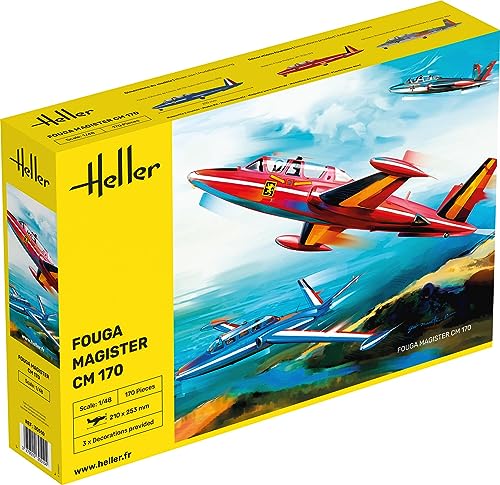 Heller 30510 Fouga Magister cm 170 1/48, Weiß von Heller