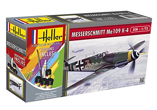 Heller 56229 Messerschmitt Bf 109 K-4 Modellbausatz, grau von Heller