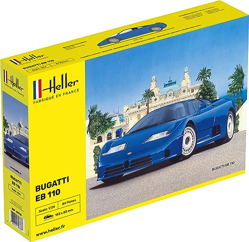 heller 80738 Bugatti EB 110 1/24, Nicht Bemalt von Heller