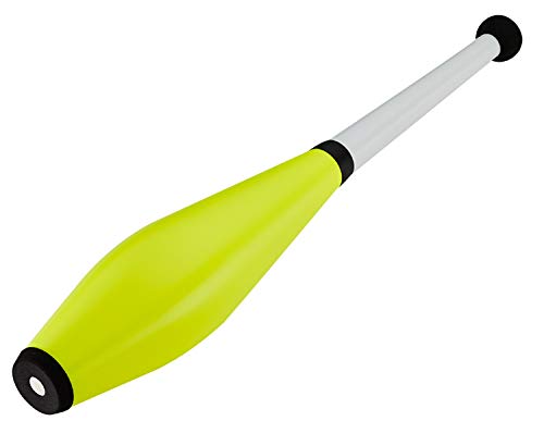 Henrys J00201-052 Jonglierkeule Delphin T, Training Jonglage Solo Juggling und Passing, Jonglier Keule für Einsteiger, Profi und Wettbewerb, ca. 52 cm, gelb von henry