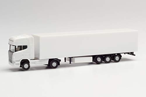 Herpa 013802 N Scania R TL Koffer-Sattelzug - Minikit, White von herpa