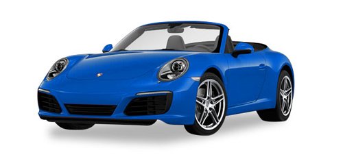 herpa 038843 Porsche 911 Carrera 2 Cabrio, Fahrzeug, Saphirblau Metallic, Large von herpa