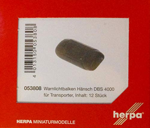 herpa 053808 Zubehör Warnlichtbalken Hänsch DBS 4000 für Transporter, weiß, S von herpa