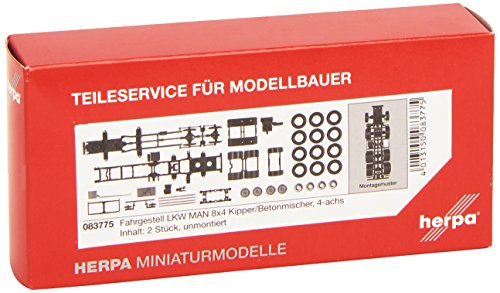 Herpa 083775 - Fahrgestell Man 8 x 4 Baufahrzeuge Inhalt: 2 Stück von herpa