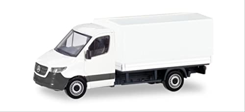 Herpa 13703 MiniKit: Mercedes-Benz Sprinter Pritsche mit Plane in Miniatur zum Basteln Sammeln und als Geschenk von herpa