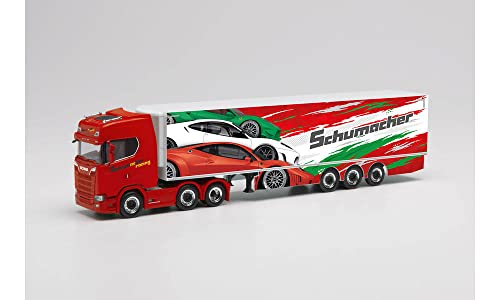 Herpa 313643 - Scania CS 20 HD 6x2 Kühlkoffer-Sattelzug - Schumacher Würselen. 1:87 von herpa