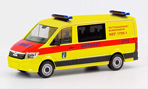 Herpa 700764 - 1/87 MAN TGE Flachdach "Rettungsdienst Bundeswehr NEF 1705-1" von herpa