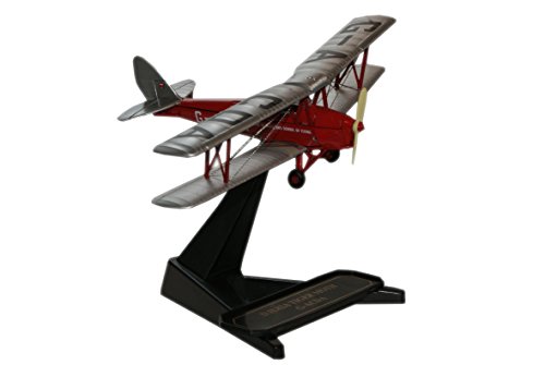 herpa 8172TM003 - Flugzeug, De Havilland Flying Club Tiger Moth Gacda, grau/rot von herpa