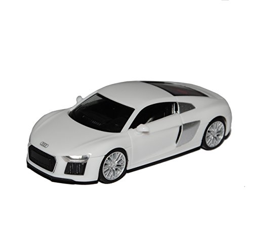 Herpa A-U-D-I R8 V10 Coupe Ibis Weiss 2. Generation Ab 2015 H0 1/87 Modell Auto von herpa