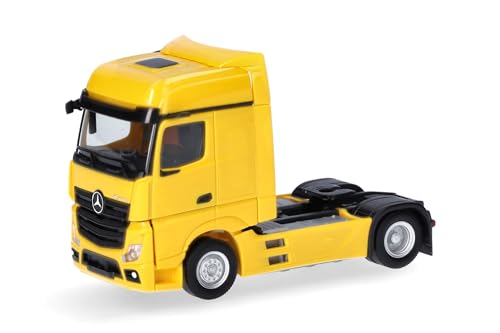 Herpa LKW Modell Mercedes-Benz Actros Bigspace '18 Solozugmaschine 2achs, Miniatur im Maßstab 1:87, Sammlerstück, Made in Germany, Kunststoff von herpa