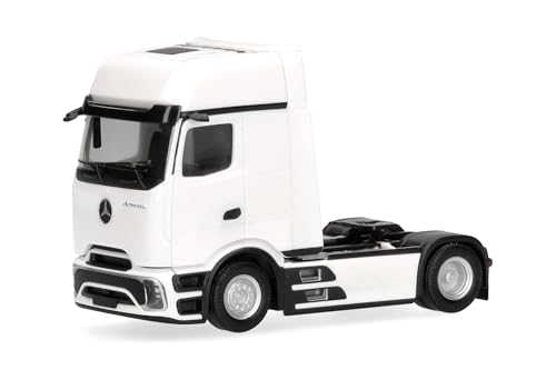 Herpa LKW Modell Mercedes-Benz Actros L ProCabin Gigaspace Zugmaschine, weiß, Miniatur im Maßstab 1:87, Sammlerstück, Made in Germany, Kunststoff von herpa