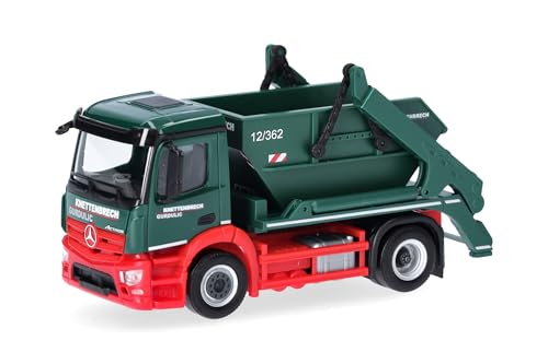 Herpa LKW Modell Mercedes-Benz Actros S Absetzkipper AK12 Knettenbrech & Gurdulic,Miniatur im Maßstab 1:87, Sammlerstück, Made in Germany, Kunststoff von herpa