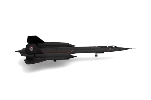 Herpa Militär Modellflugzeug, U.S. Air Force Lockheed SR-71A Blackbird - 9th SRW Detachment 4, RAF Mildenhall “Farewell-Dartboard”, Maßstab 1:200 - Modellbau Flugzeug, Flugzeugmodell für Sammler von herpa