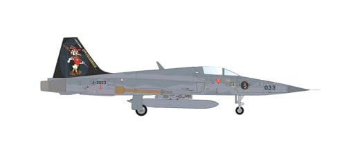 Herpa Militär Modellflugzeug Swiss Air Force Northrop F-5E Tiger II 6 “Ducks”, Payerne Air Base, Maßstab 1:200 - Modellbau Flugzeug, Flugzeugmodell, Miniatur Deko, Army Flieger aus Metall von herpa