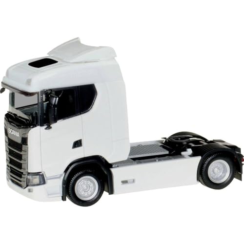 Herpa Miniaturmodelle GmbH Herpa 310192 H0 Scania CS 20 Niederdach Zugmaschine, weiß von herpa