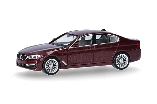 Herpa Modellauto BMW 5er Limousine, Miniatur im Maßstab 1:87, Sammlerstück, Made in Germany, Modell aus Kunststoff von herpa