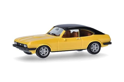 Herpa Modellauto Ford Capri II mit Vinyldach, Miniatur im Maßstab 1:87, Sammlerstück, Made in Germany, Modell aus Kunststoff von herpa