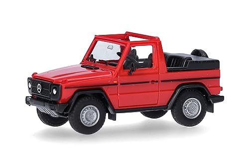 Herpa Modellauto Mercedes-Benz G-Modell Cabrio, Miniatur im Maßstab 1:87, Sammlerstück, Made in Germany, Modell aus Kunststoff von herpa