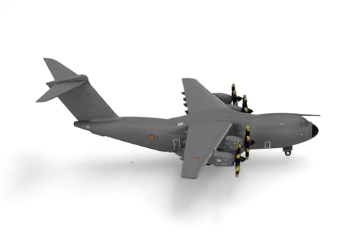 Herpa Modellflugzeug Airbus A400M Atlas - 20 Squadron, 15 Wing, Melsbroek- Belgian Air Component, Miniatur im Maßstab 1:500, Sammlerstück, Modell ohne Standfuß, Metall von herpa