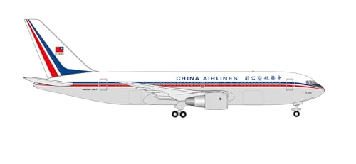 Herpa Modellflugzeug Boeing 767-200 "China Airlines B-1836, Maßstab 1:500 - Modellbau Flugzeug, Flugzeugmodell für Sammler, Miniatur Deko, Flieger ohne Standfuß aus Metall von herpa