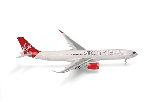 Herpa Modellflugzeug Virgin Atlantic Airbus A330-900neo, Miniatur im Maßstab 1:200, Sammlerstück, Modell ohne Standfuß, Kunststoff von herpa