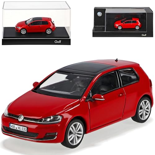 Herpa Volkwagen Golf VII 7 3 Türer Tornado Rot Ab 2012 1/43 Modell Auto von herpa