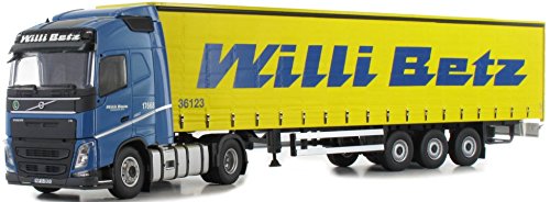 Tekno Volvo FH GL Lowliner Gardinenplanen-Sattelzug Willi Betz von herpa