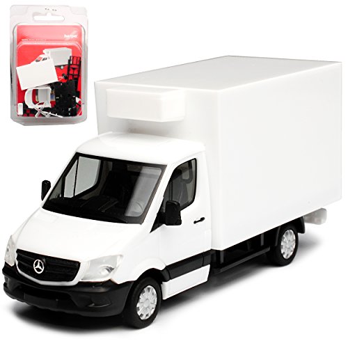 herpa 013062 Mercedes-Benz Sprinter Kühlkoffer, unbedruckt, Weiß von herpa