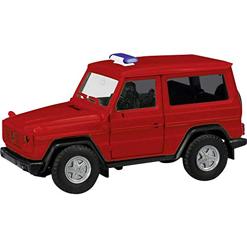 herpa 013086 – Mercedes-Benz G-Modell, Modell Auto, Minikit, Modellsammlung, Miniaturmodelle, Kleinmodell, Sammlerstück, Sammler, Bastler, Detailgetreu, Kunststoff, Rot - Maßstab 1:87 von herpa