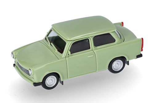 herpa 020763-006 Modellauto Trabant 601 Limousine, Miniatur Auto im Maßstab 1:87, Sammlerstück, Made in Germany, Modell aus Kunststoff Miniaturmodell, Grün von herpa