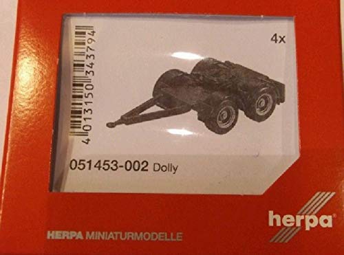 herpa 051453-002 - Dolly für Hängerzug, überlang, schwarz von herpa