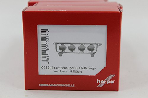 herpa 052245 - Lampenbügel für Stoßstange, verchromt, Inhalt 8 Stück von herpa