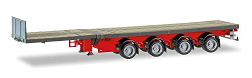 herpa 076203-008 Teletrailer 4-achs, eisengrauModell Auto Miniaturmodelle Kleinmodell Sammlerstück Detailgetreu, eisengrau von herpa