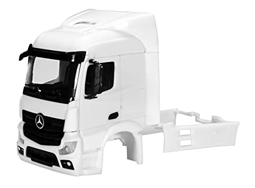 herpa 083720 - Mercedes-Benz Actros Streamspace 2.3 Fahrerhaus mit Windleitblechen inklusiv Spiegel, Grill als Einzelteil, 2 Stück von herpa