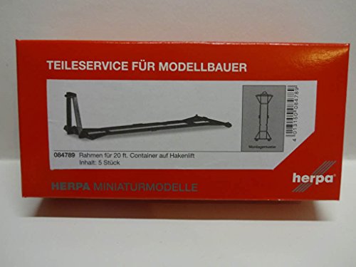 herpa 084789 Fahrzeug Rahmen für 20 Zoll Container auf Hakenlift von herpa