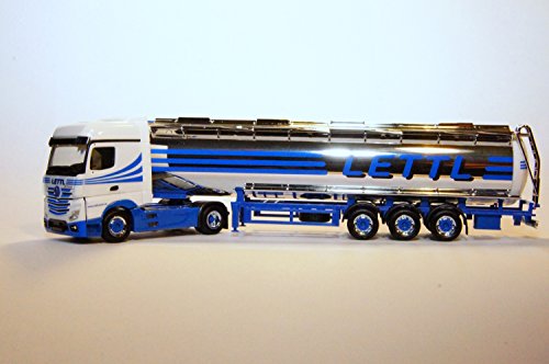 herpa 303460 - Mercedes-Benz Actros Bigspace Lebensmittelchromtank-Sattelzug Lettl von herpa