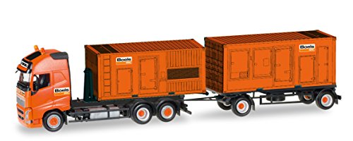 herpa 307031 Volvo FH GL XL Hakenlift-Hängerzug mit 2 Stromaggregaten Boels von herpa