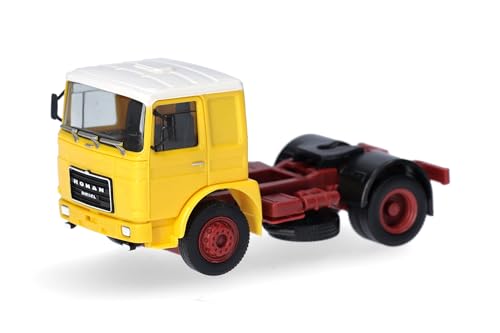 herpa 310550-003 LKW Modell Roman Diesel Solozugmaschine 2achs, Miniatur im Maßstab 1:87, Sammlerstück, Made in Germany, Kunststoff Miniaturmodell, Gelb von herpa