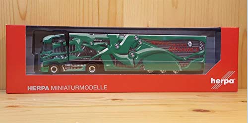 herpa 310796-002 Renault T Koffer-Sattelzug Tour de Dynamics in Miniatur zum Basteln Sammeln und als Geschenk, Mehrfarbig von herpa