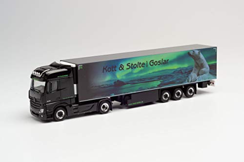 herpa 311762 Mercedes-Benz Actros Bigspace Kühlkoffer-Sattelzug Kott & Stolte Goslar, Mehrfarbig von herpa