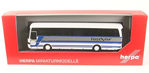 herpa 314701 Setra 215 Hochdach Reisebus „Reiser“ Bus Miniaturmodelle Kleinmodell Sammlerstück Detailgetreu, mehfarbig von herpa