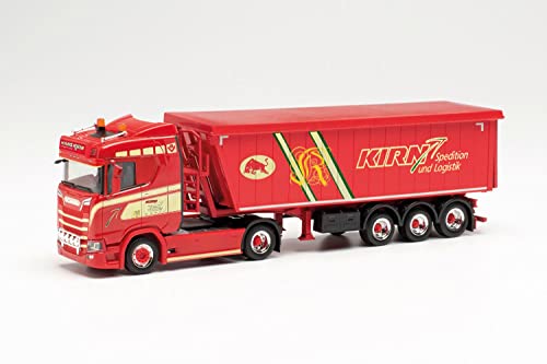 Herpa 314732 Scania CS 20 ND Stöffelliner-Sattelzug Hans Kirn Transporte, Mehrfarbig von herpa