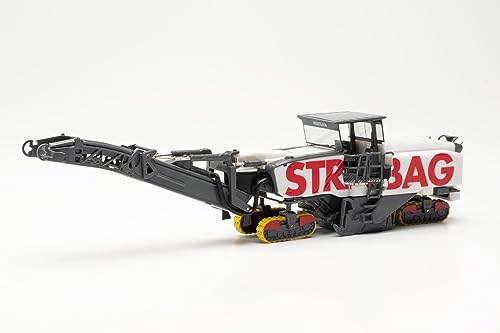 herpa 315142 Baumaschine Modell Wirtgen Asphaltfräse 250i STRABAG, Miniatur im Maßstab 1:87, Sammlerstück, Made in Germany, Kunststoff Miniaturmodell von herpa