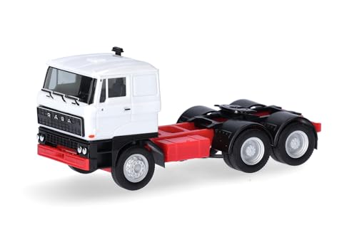 herpa 317399 LKW Modell Mercedes Rába Zugmaschine 3achs, weiß, Miniatur im Maßstab 1:87, Sammlerstück, Made in Germany, Kunststoff Miniaturmodell, Mehrfarbig von herpa