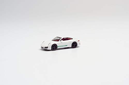 herpa 420556 911 Coupé, weiß Karosserie und schwarzen Felgen sowie einem grünen Schriftzug auf den Türen Wird der Porsche Carrera 2 in Einer einmaligen Auflage von 750 Stück produziert von herpa